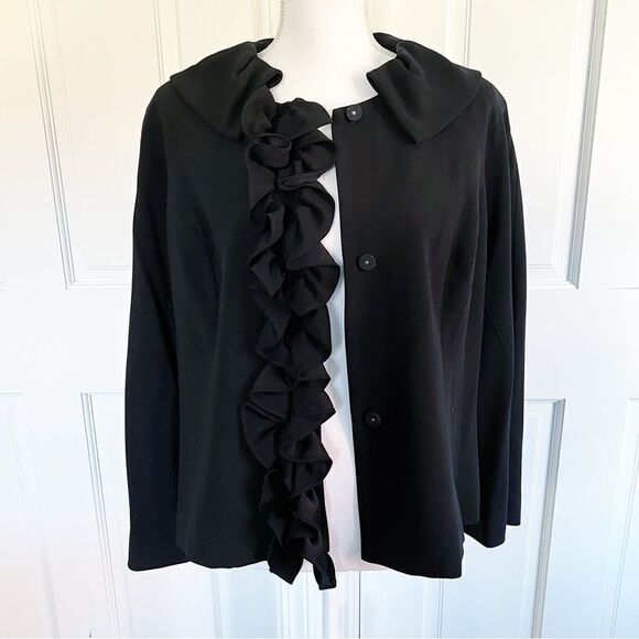 Zelda Purple Label Ruffle Vintage Blouse Cardigan - Picture 4 of 8